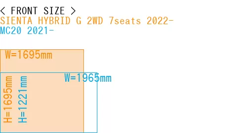 #SIENTA HYBRID G 2WD 7seats 2022- + MC20 2021-